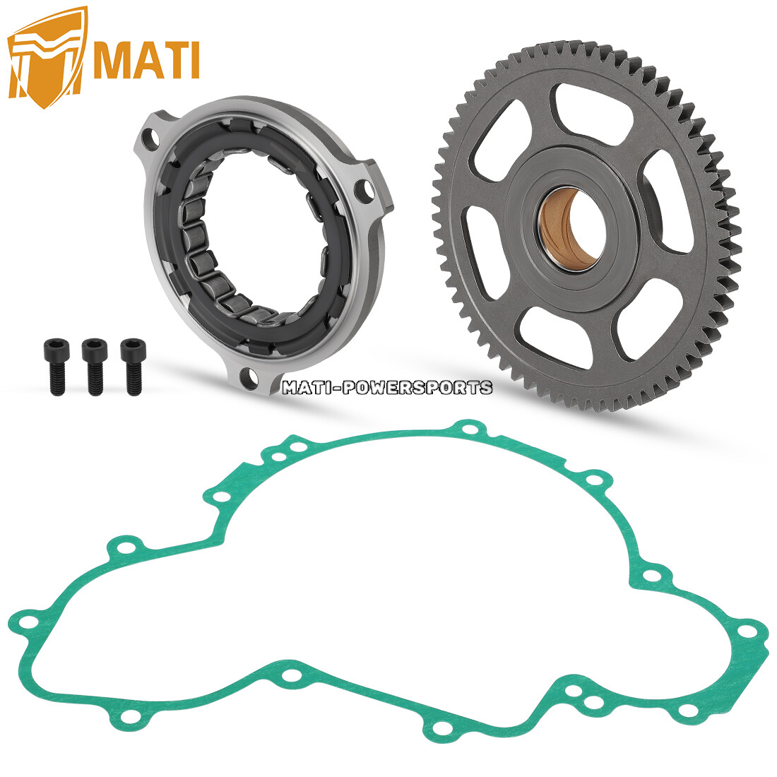 FIT Polaris RZR XP 900 2011~2012 for Starter Clutch #1204884 W/ Gasket Gear Bolt