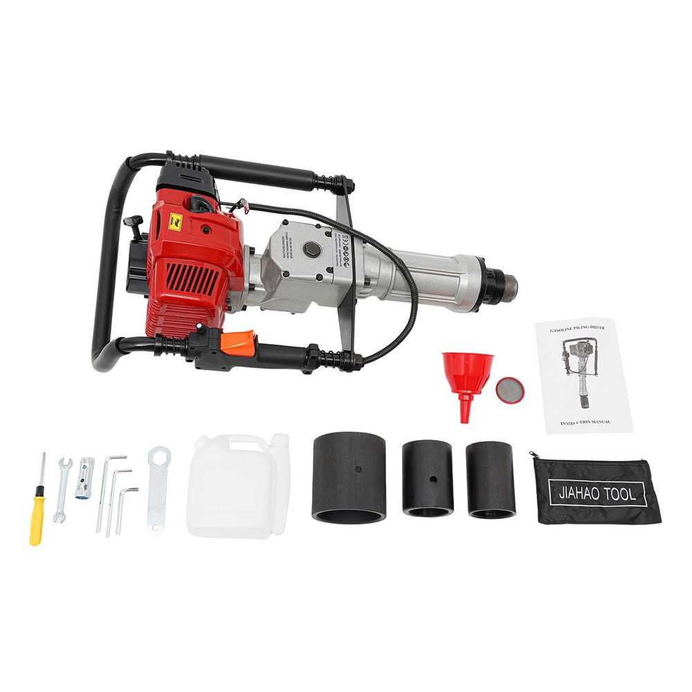 Mixed Oil Powered Pile Driver 52 CC Post Driver Two Stroke Post Driver Air Cool