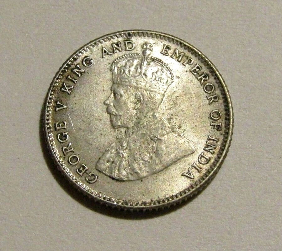 Straits Settlements 1927 10 Cents Silver unc Coin