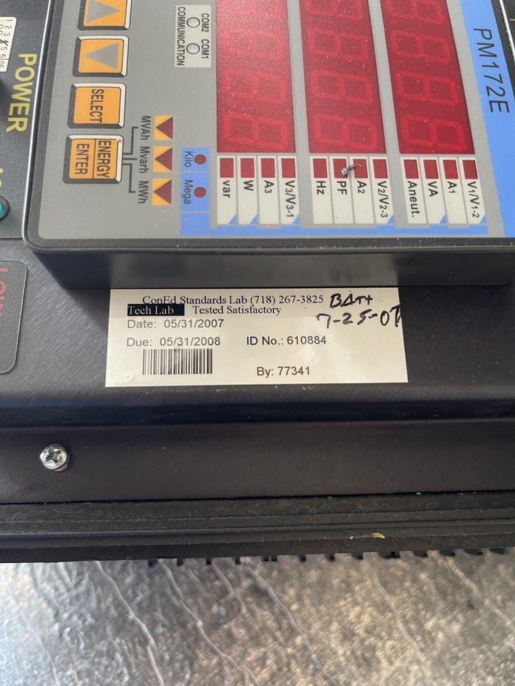 SATEC EDL172XR EXTENDED RANGE PORTABLE EVENT AND DATA LOGGER
