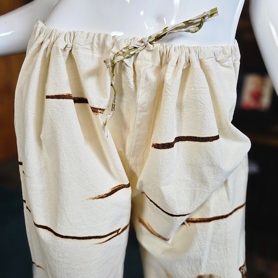 Vintage African Folk Art Tourist Souvenir Ethnic Karate Unisex Lounge Pants OS