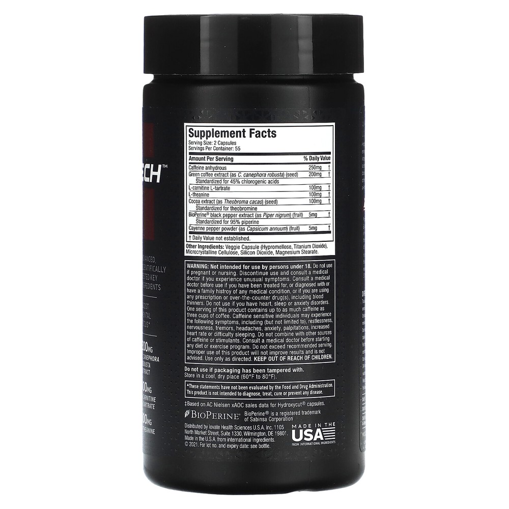 Hardcore Elite, 110 Rapid-Release Thermo Caps