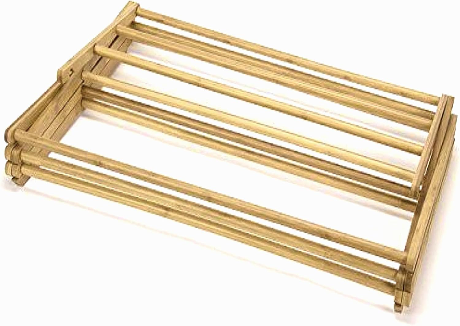 Wooden Clothes Drying Rack for Laundry - Collapsible Folding Bamboo Laundry Dryi