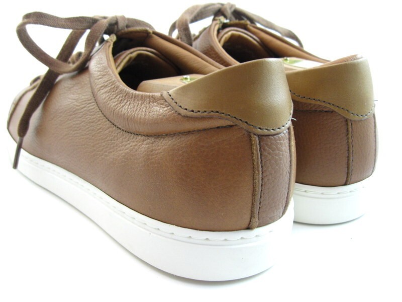 NEW Allen Edmonds "COURTSIDE" Mens Leather Dress Sneakers 9.5 D Walnut(490N)