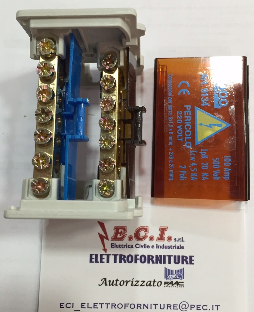 9134 BIPOLAR TERMINAL BLOCK 100Ah DIN