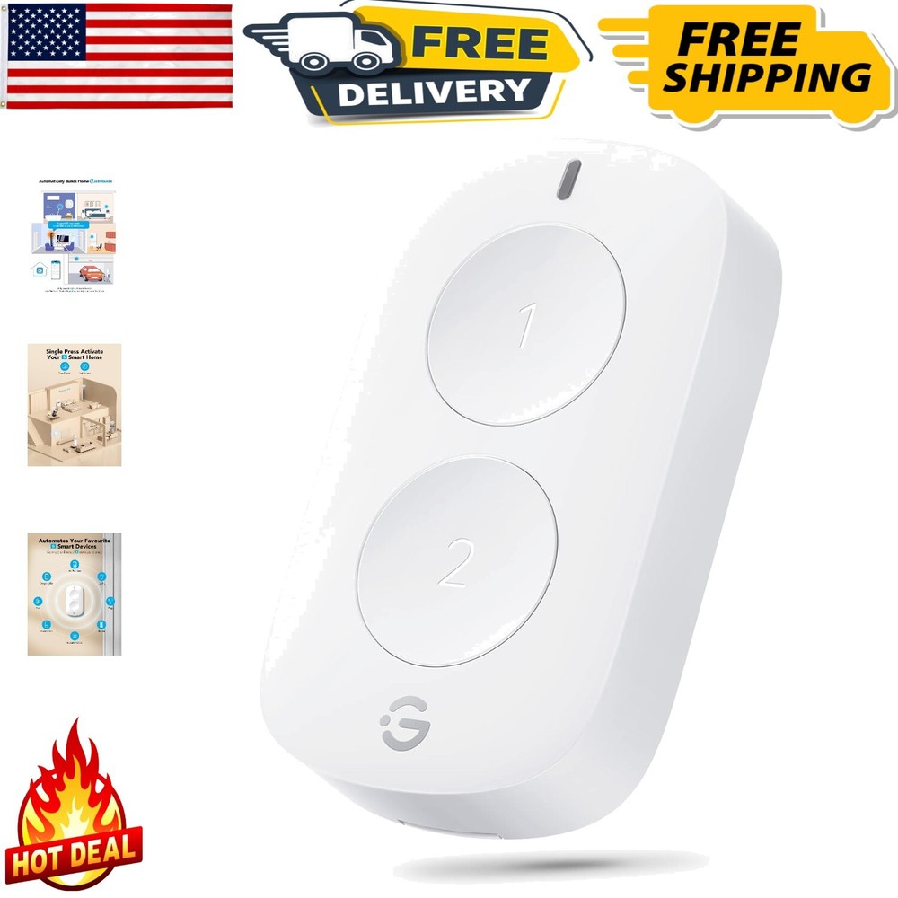 Battery-Powered Smart Button Switch - Simplified Control for Modern Living