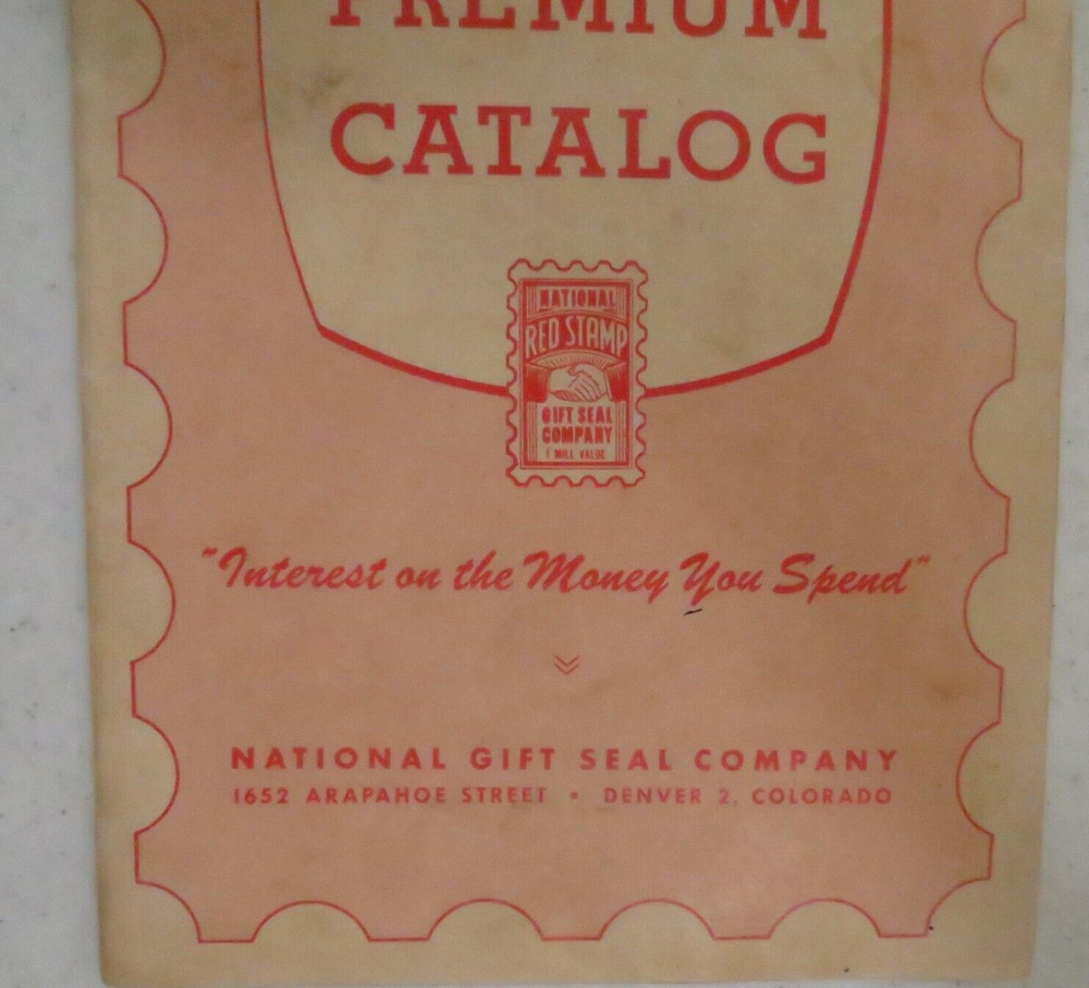 Red Stamp Premium Catalog 1952 National Gift Seal Denver CO Knapp Monarch Salem