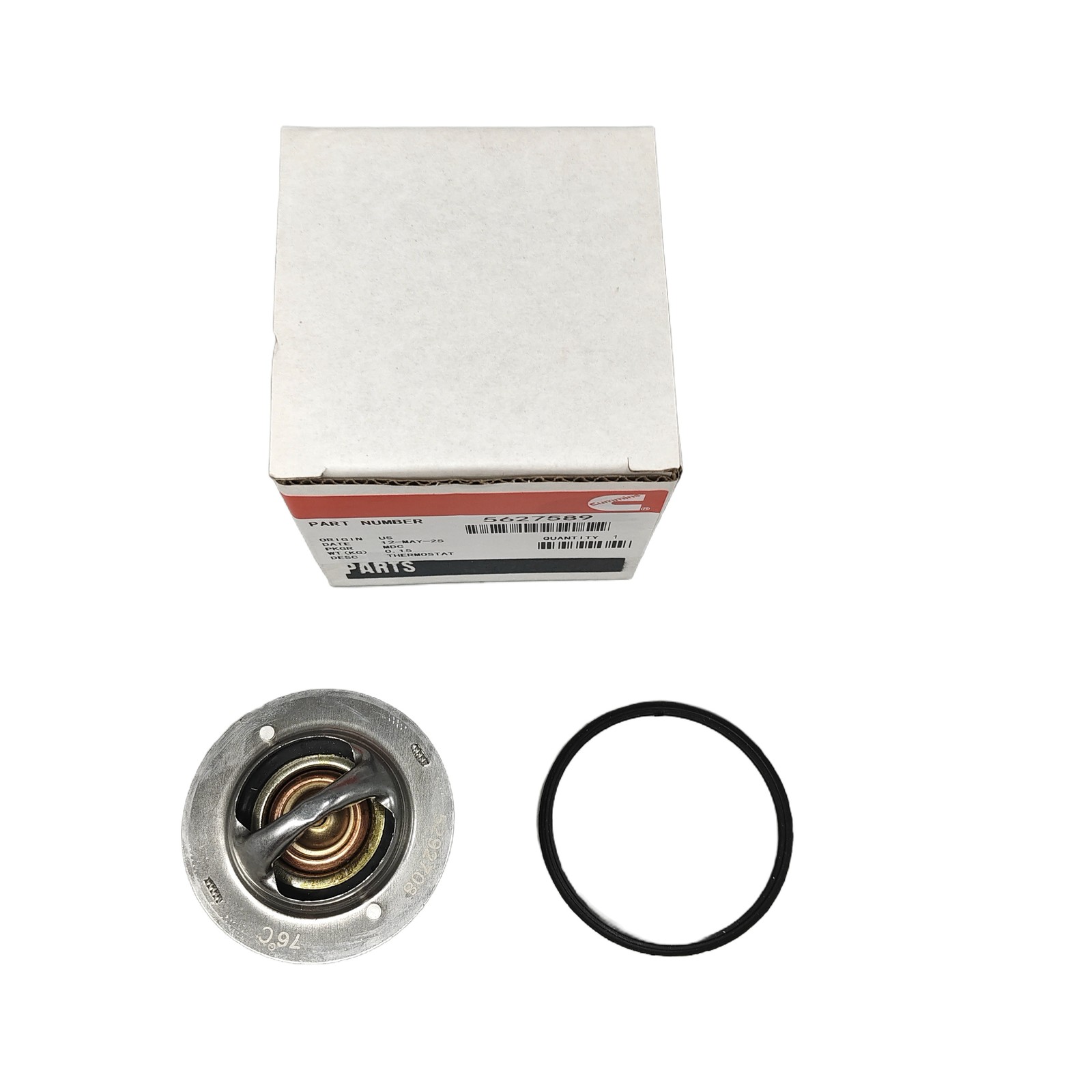Cummins 5627589 5292712 Thermostat w/ O-Ring for 2008-2014 Dodge 6.7L ISB zhica