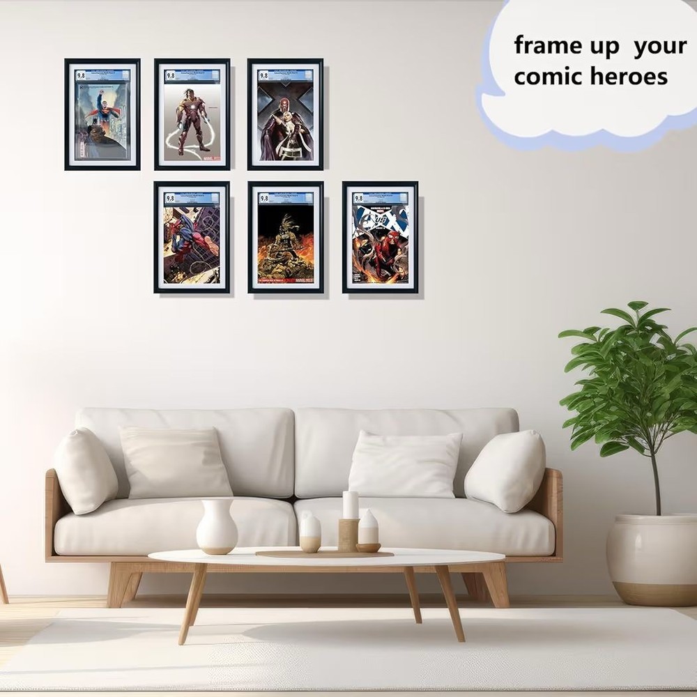 CGC Graded Comic Book Frame Standard Size | UV Display | Wall Mount Display