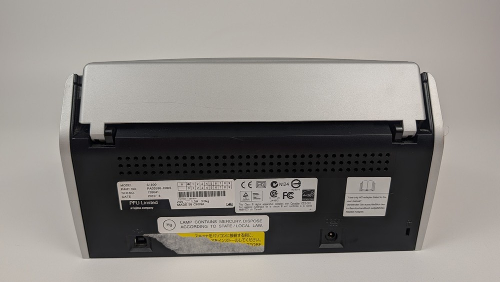 Fujitsu ScanSnap S1500 Sheetfed Duplex Color Document Scanner +USB with software