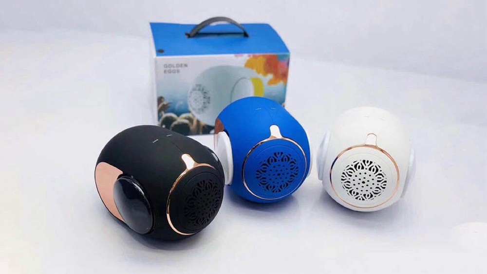 Golden Egg Bluetooth Speaker Gold