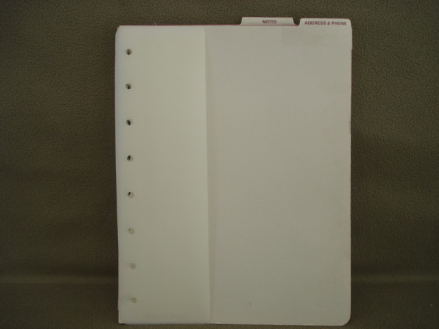 Organizer Planner Refill Sheets
