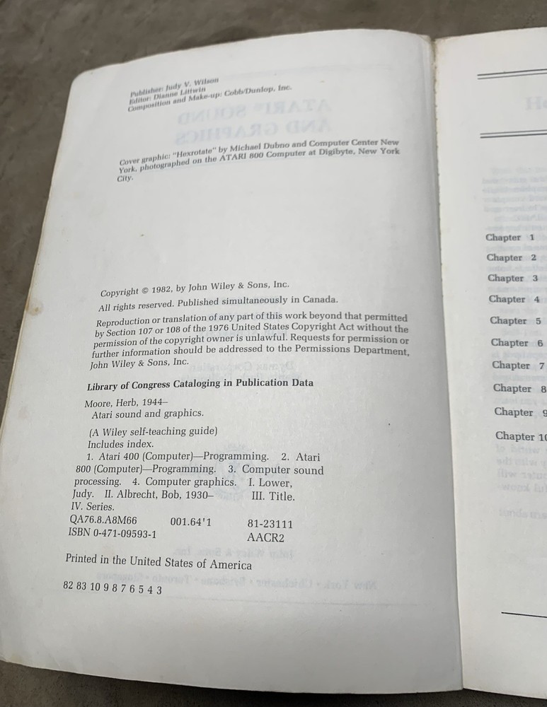 1982 Atari Sound And Graphics Book A Self-Teaching Guide