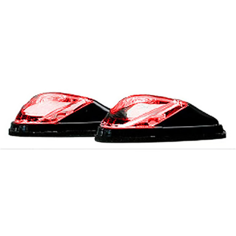 K&S Technologies LED Flush-Mount Mini Marker Lights - Adhesive - Black/Red