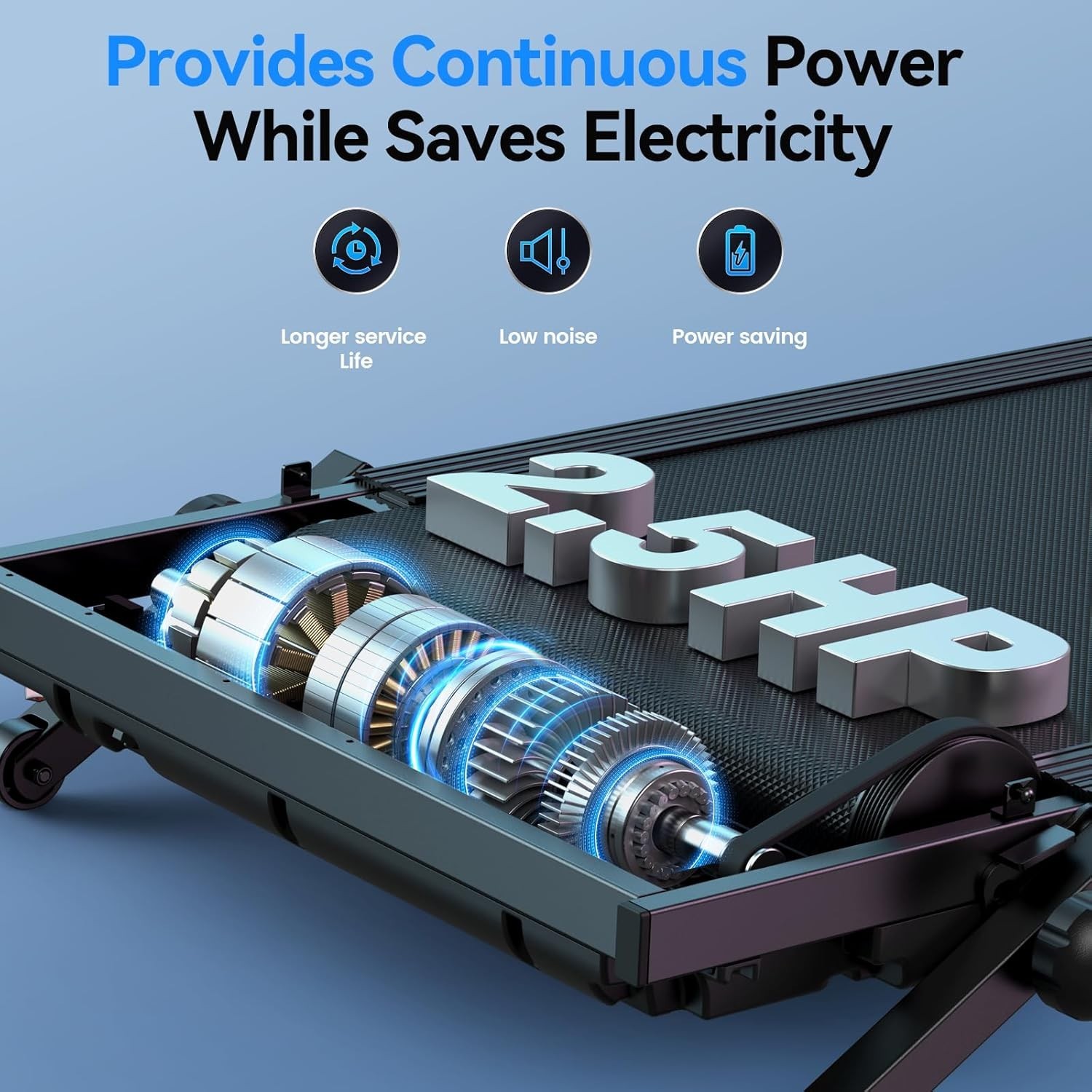 Walking Pad with Incline 2.5HP: 3-in-1 Under Desk Treadmill for Home Office