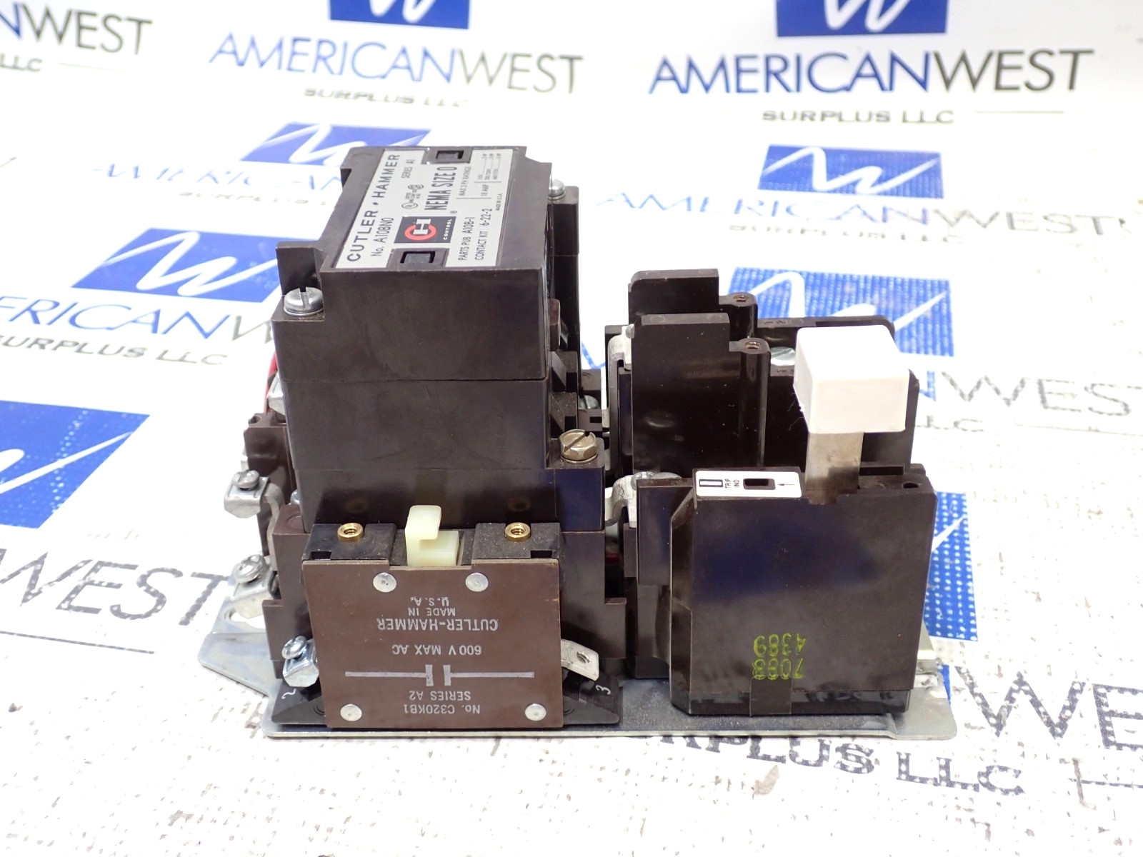 Cutler Hammer Size 0 A10BN0 Starter 18 Amp Contactor 120 Volt Coil Tested