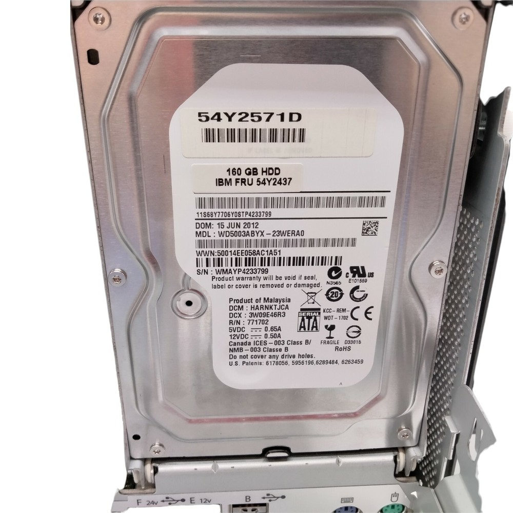 IBM 4852-E26 15" Touchscreen POS Computer Fingerprint Reader Windows POS 2009