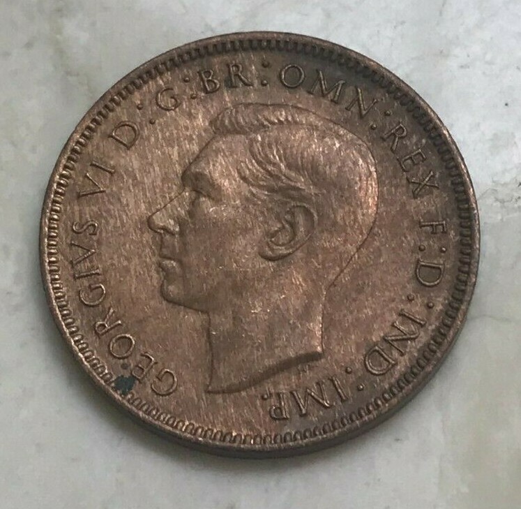 1947 Great Britain 1 One Farthing
