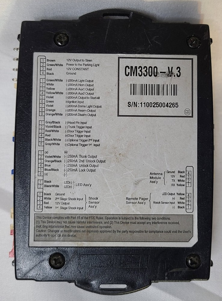 Firstech Compustar Replacement CM3300