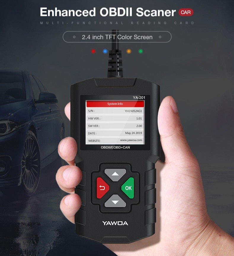 YA201 OBD2 Car Diagnostic Code Reader Fault Scanner Tool Tester Same as CR3001