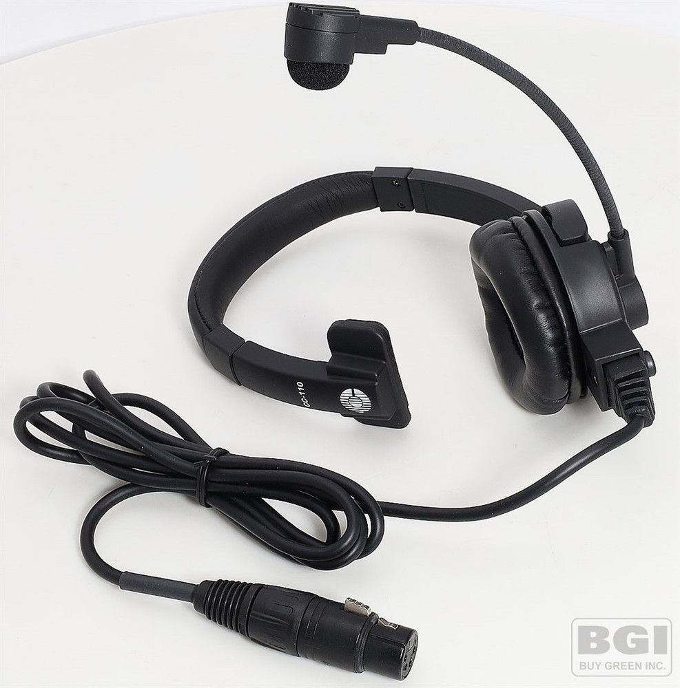 ClearCom HME CC-110 Intercom Headset + Dynamic Microphone 4 Pin Female XLR Plug