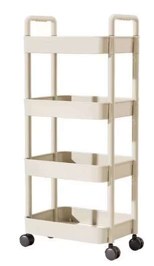 Trolley with Handlebar and Storage Rack