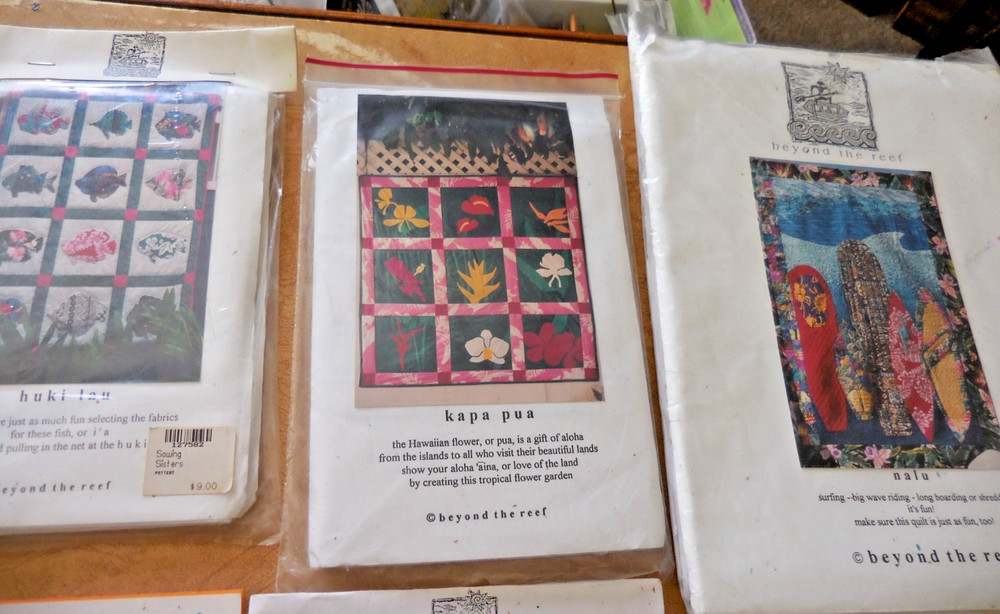 Hawaiian Quilt Patterns 9 UNCUT! BEYOND THE REEF