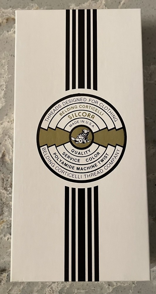 Belding Corticelli SILCORA Polyamide Machine Twist Thread ~ 12 Spools 1234 Rust