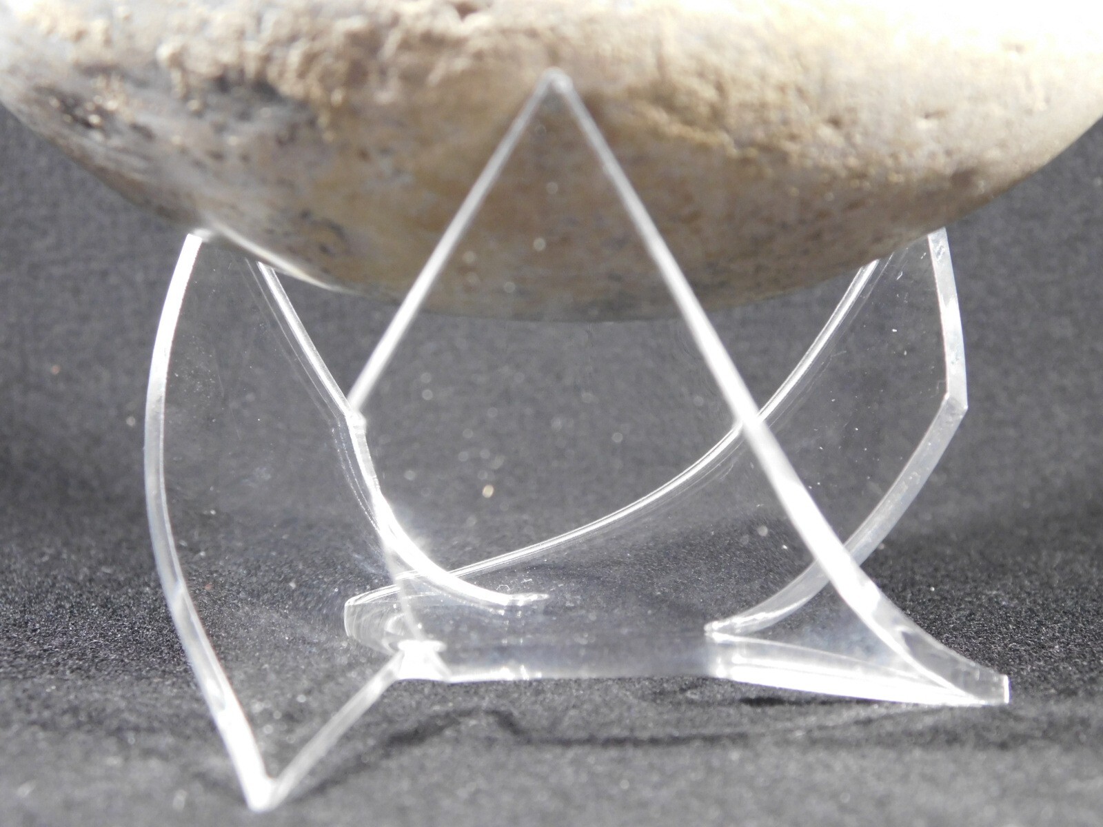 Display Stand Three Post TWIST Design Clear Lucite Medium Size