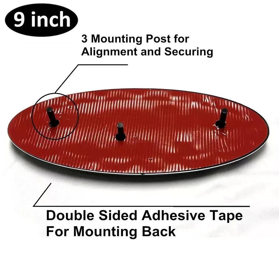 2004-2016 Ford 9" INCH OVAL LOGO Emblem Grille Tailgate F150 F250 F350 BLACK