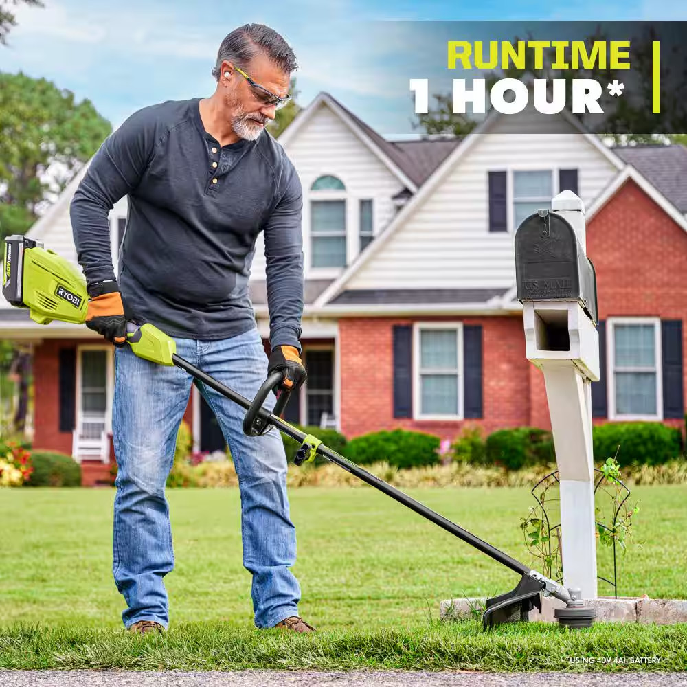 40V Cordless Attachment Capable 15" String Trimmer & 550 CFM 120 MPH Blower Comb
