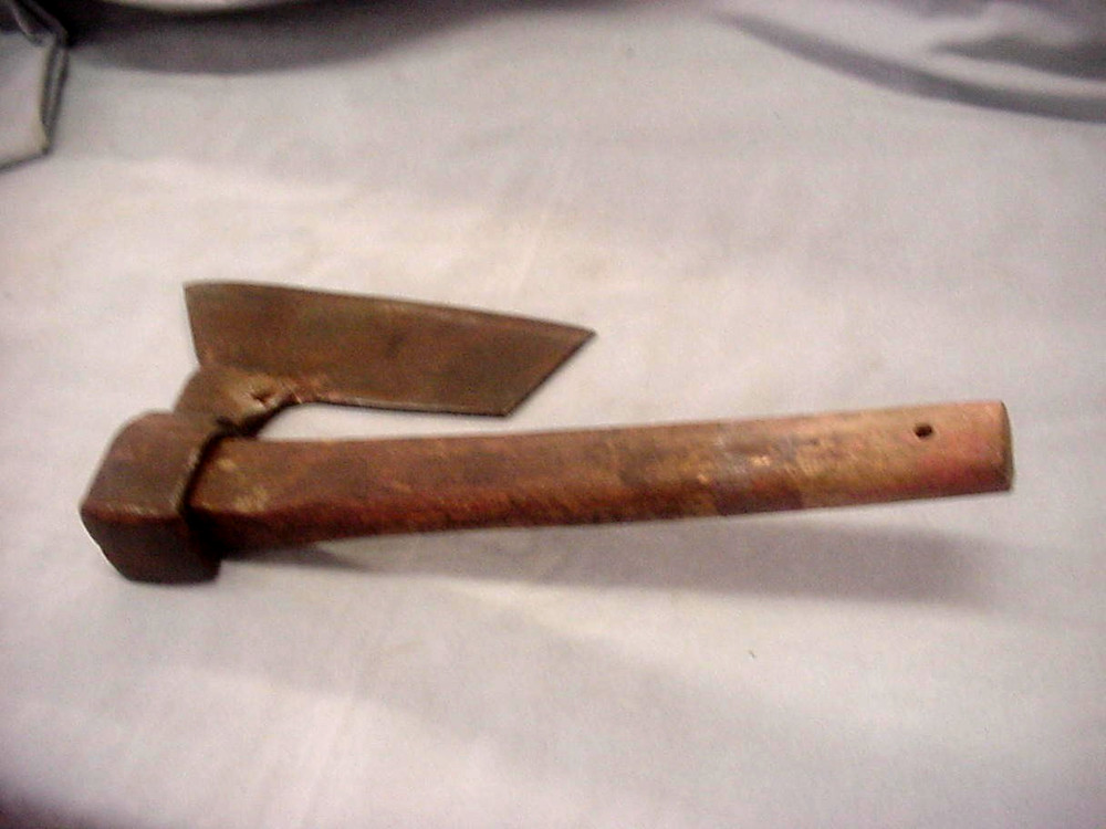 Antique Goosewing Broad Hewing Axe Blacksmith Made