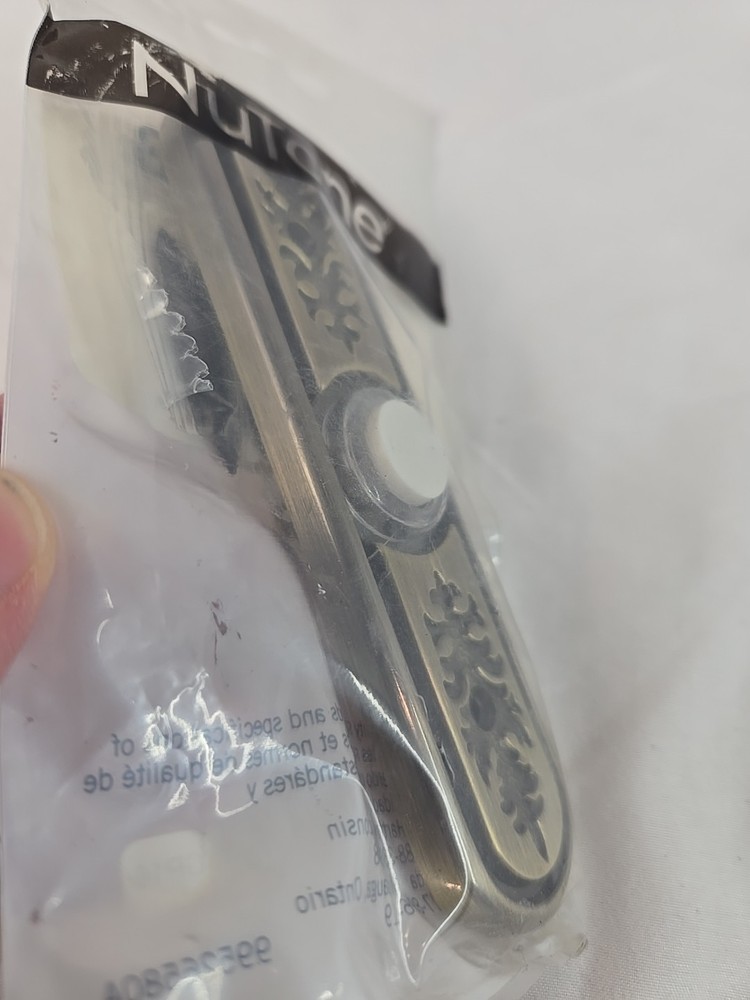 Nutone Lighted Pushbutton Doorbell Antique Brass