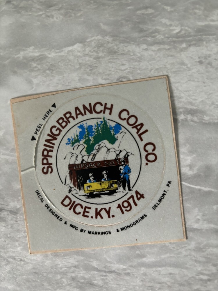 NICE COAL MINING STICKER Older Coal Company