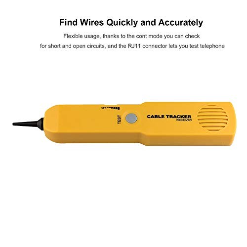 Electrical Wire Tracer Circuit Tester w/Tone Generator & Probe Kit, Cable