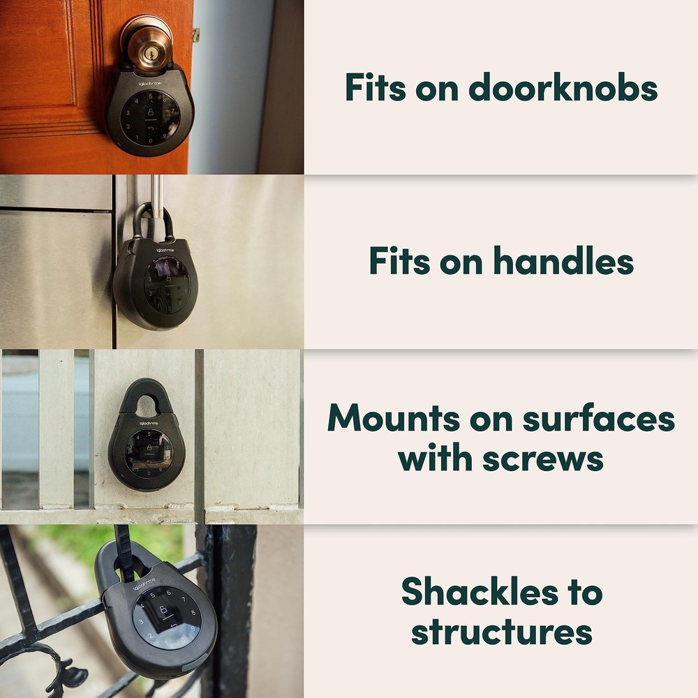 Keybox 3 Smart Lock Box, Large Key Safe w/Airbnb Sync (iOS/Android) – Remotel...