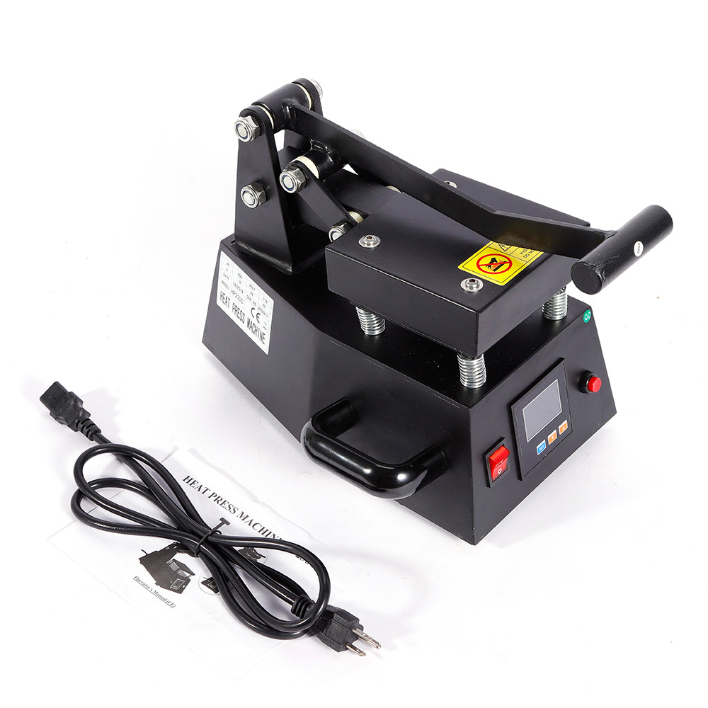 Universal Heat Press Machine 0-999s Timer 110V Hydraulic Machine Lcd Display