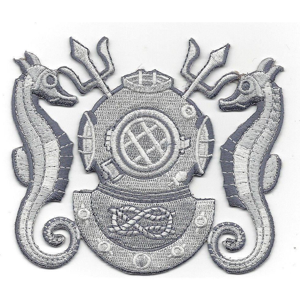 4.5" NAVY MASTER DIVER ENLISTED EMBROIDERED BADGE PATCH
