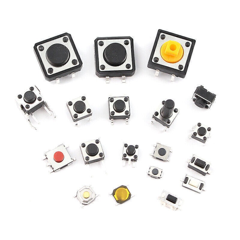 Micro Switch Push Tact Button ON/OFF Touch Button Switch Assortment Kits US