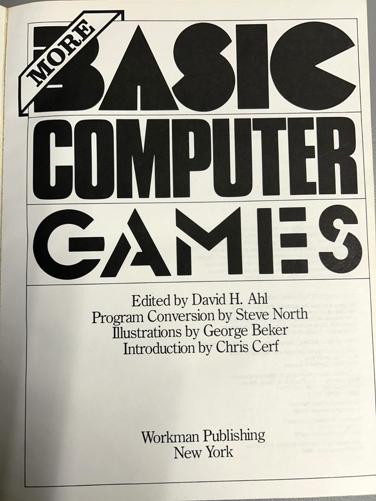 More BASIC Computer Games