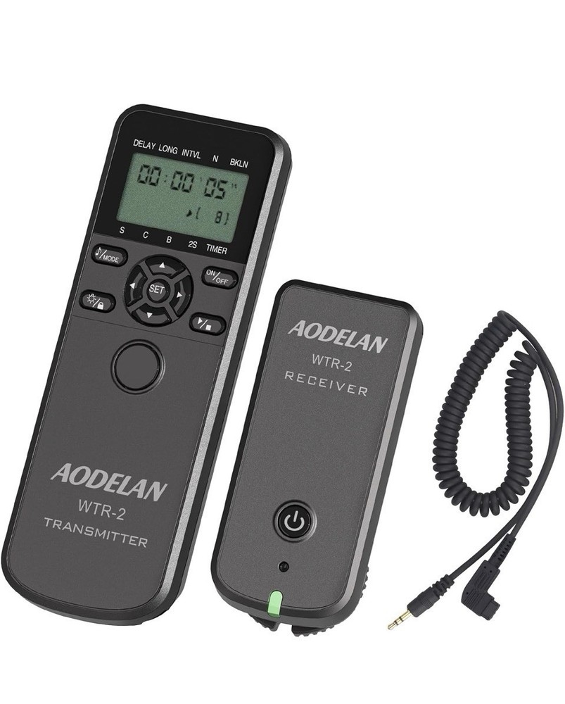 AODELAN WTR-2 Wireless Camera Timelapse intervalometer Timer Shutter Remote
