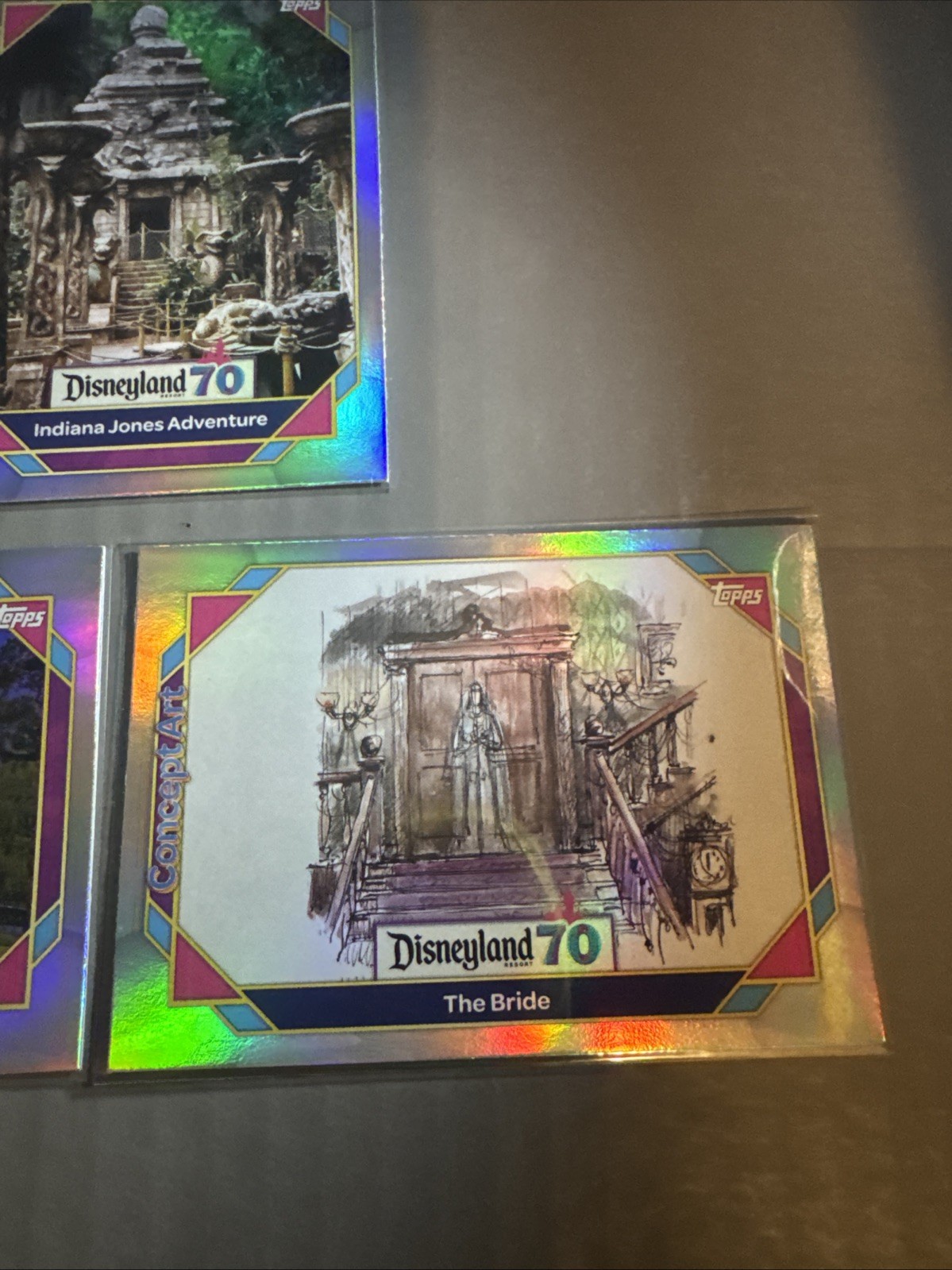 2025 Topps Disneyland 70th Anniversary -insert- Rainbow Foil 3 Card Lot