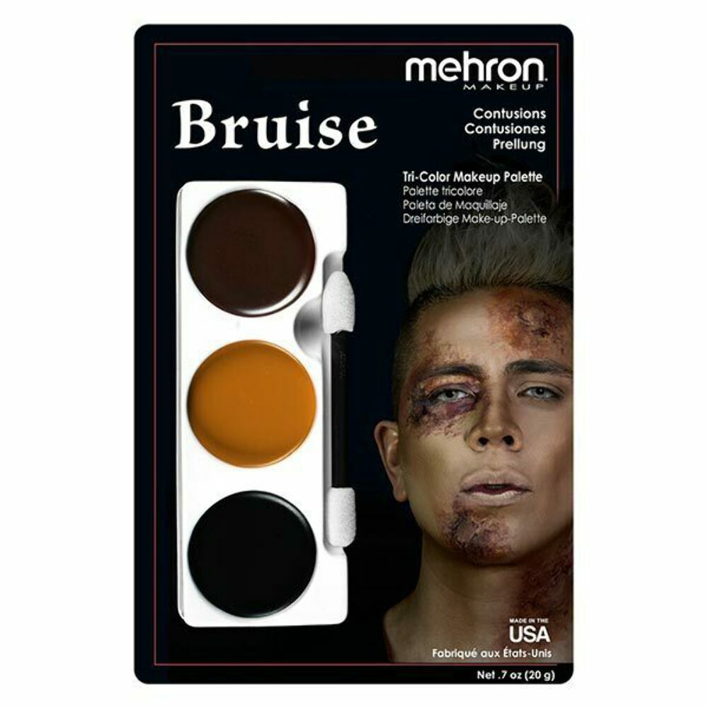 Mehron Tri-Color Character Palettes For SFX/Halloween/Cosplay, Various Styles