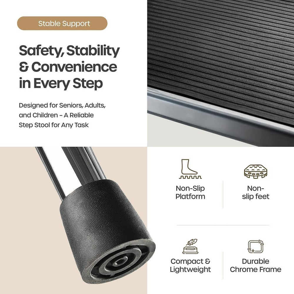 Step Stool with Handle for Adults Step stools with Handle for Elderly for Bed Ch