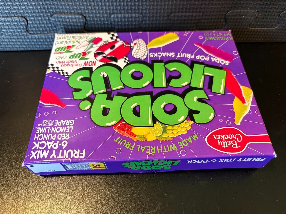 Soda Licious fruit snacks - Empty custom design display box