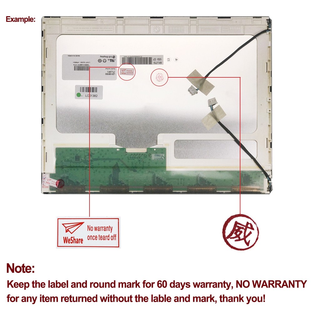 LCD Screen for Fluke Multimeter 287 289 287C 289C Non-Touch Panel Display