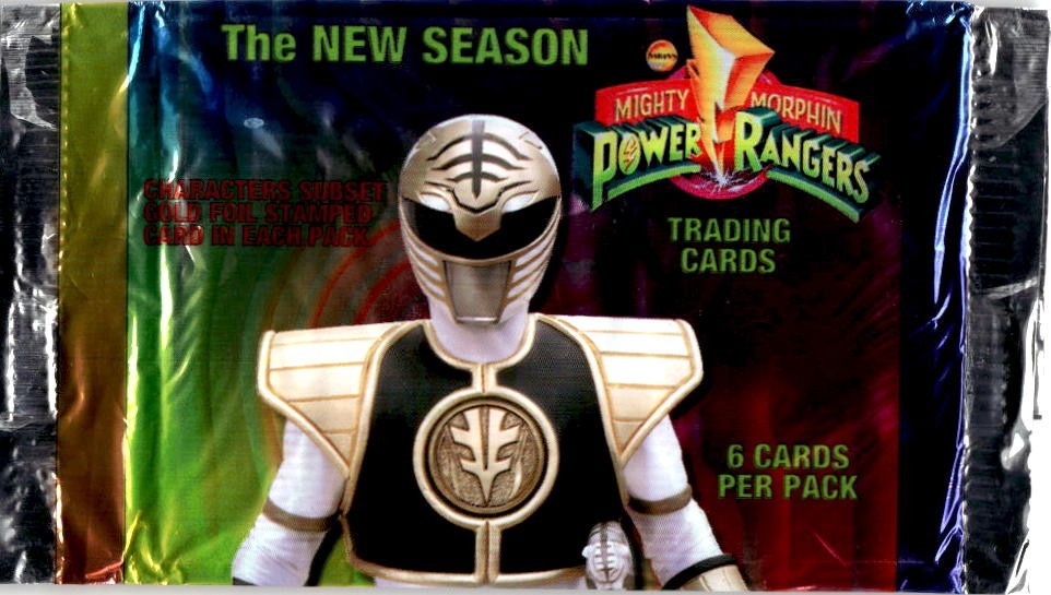 1994 Mighty Morphin Power Rangers The New Season Trading Card Booster Pack