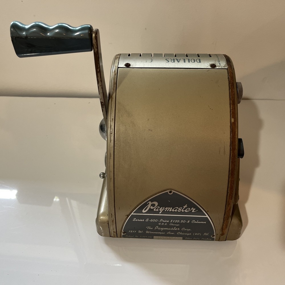 Vintage Paymaster Series S-600 Check Printer