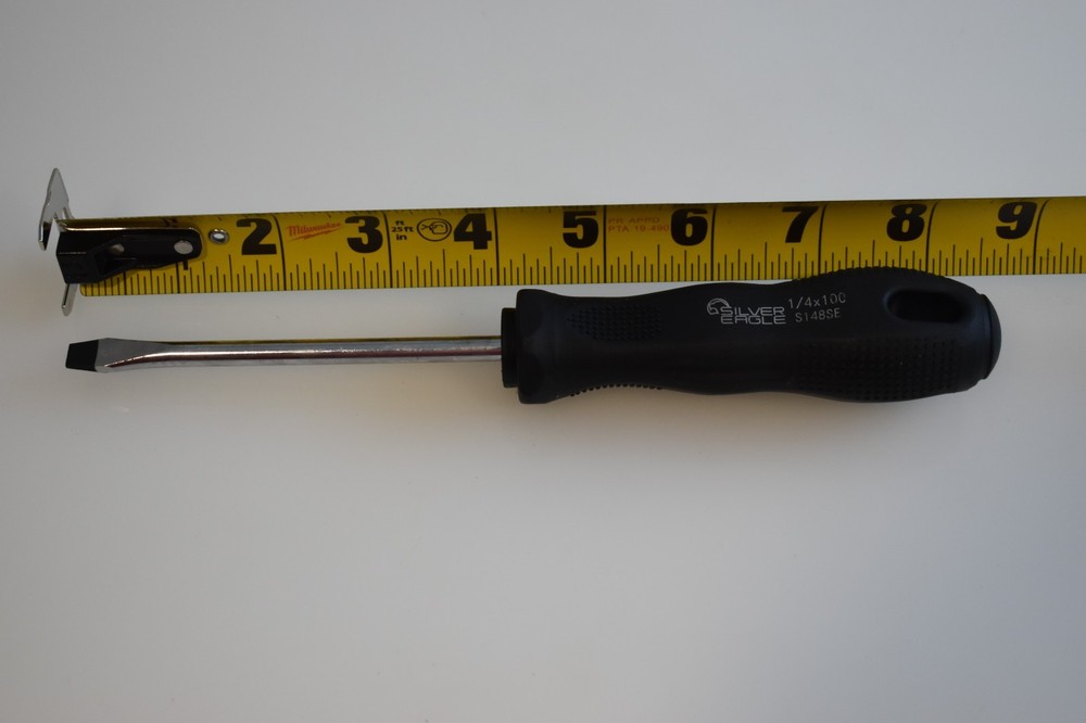 Matco Silver Eagle Tools S148SE 1/4" Slotted Flathead Screwdriver 8" Length