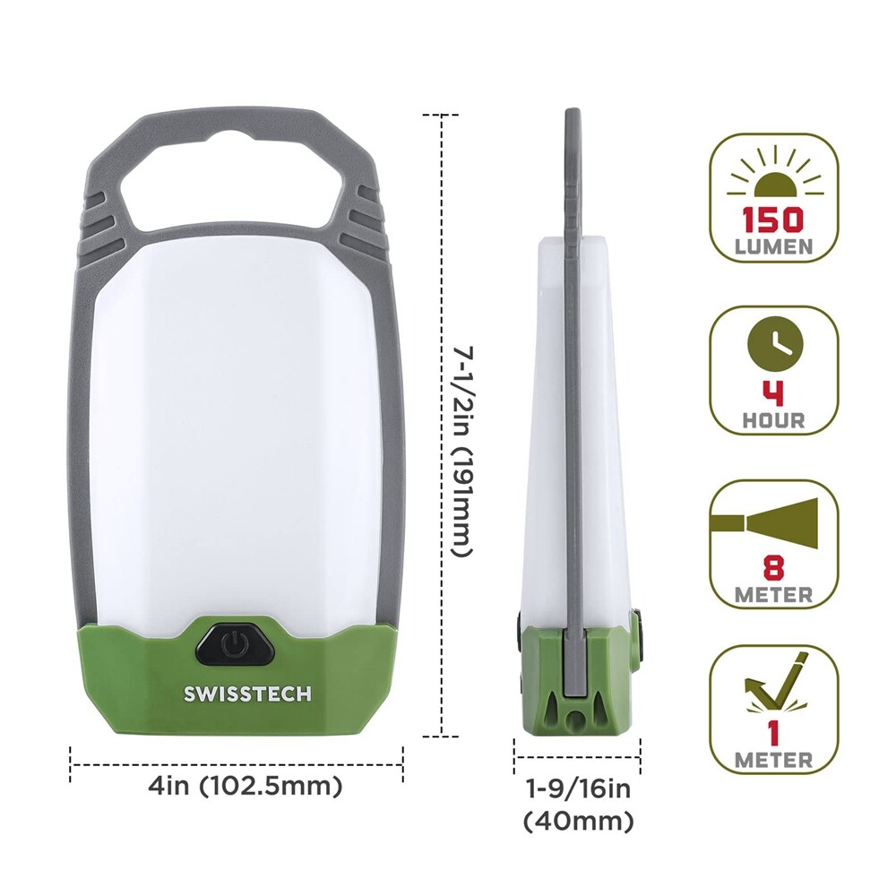 2 Packs LED Camping Lantern Rechargeable Camping Lights 4 Light Modes Flashlight